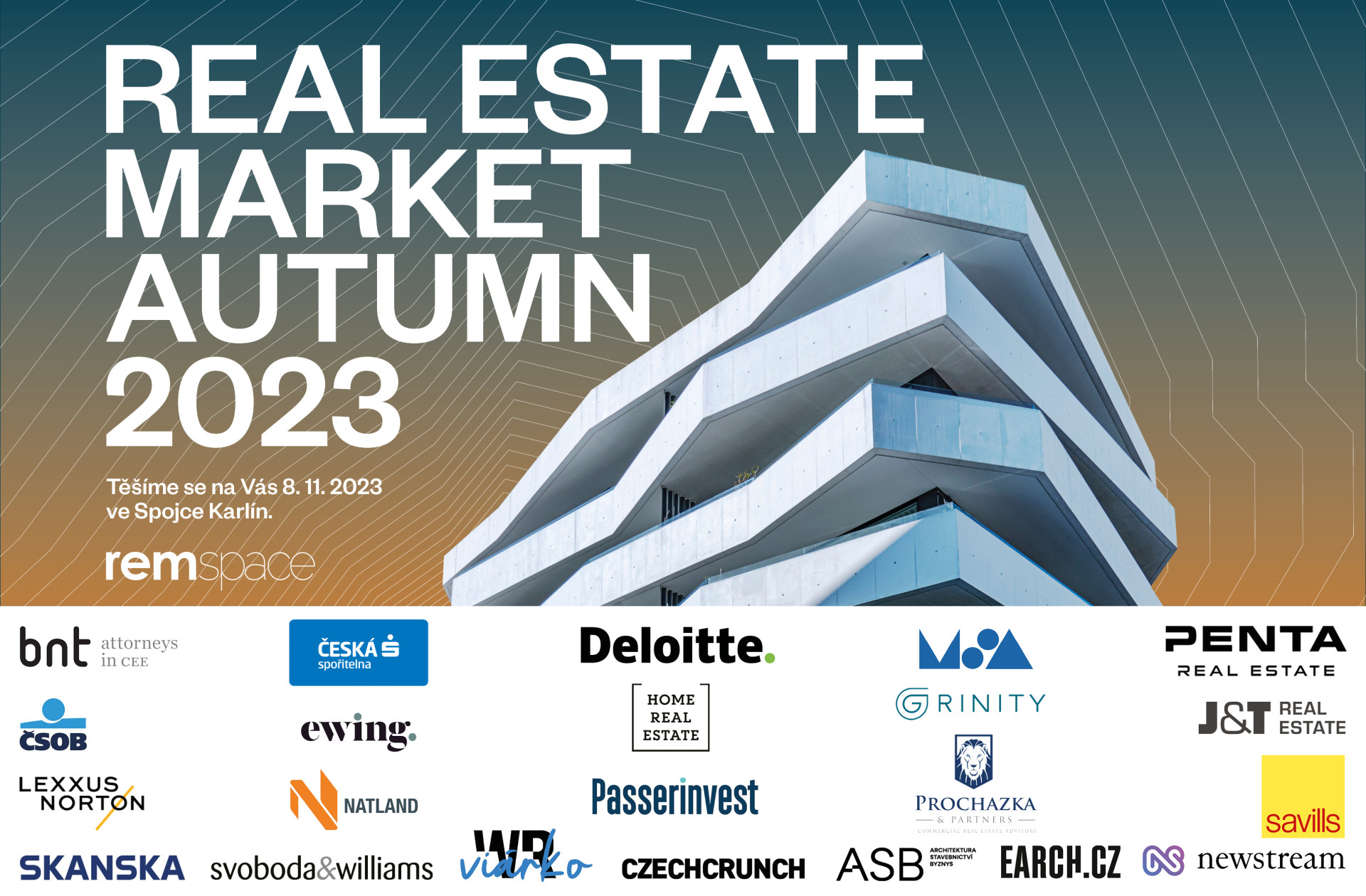 Remspace zve na 22. ročník konference Real Estate Market Autumn, který se uskuteční  8. 11. 2023 ve Spojce Karlín