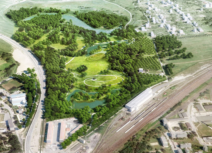 Lesopark Na Panském, MS plan - vizualizace