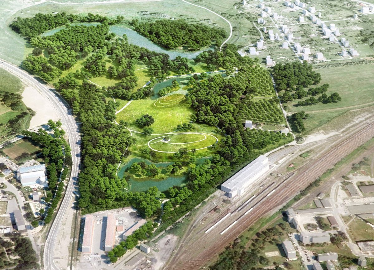 Lesopark Na Panském, MS plan - vizualizace