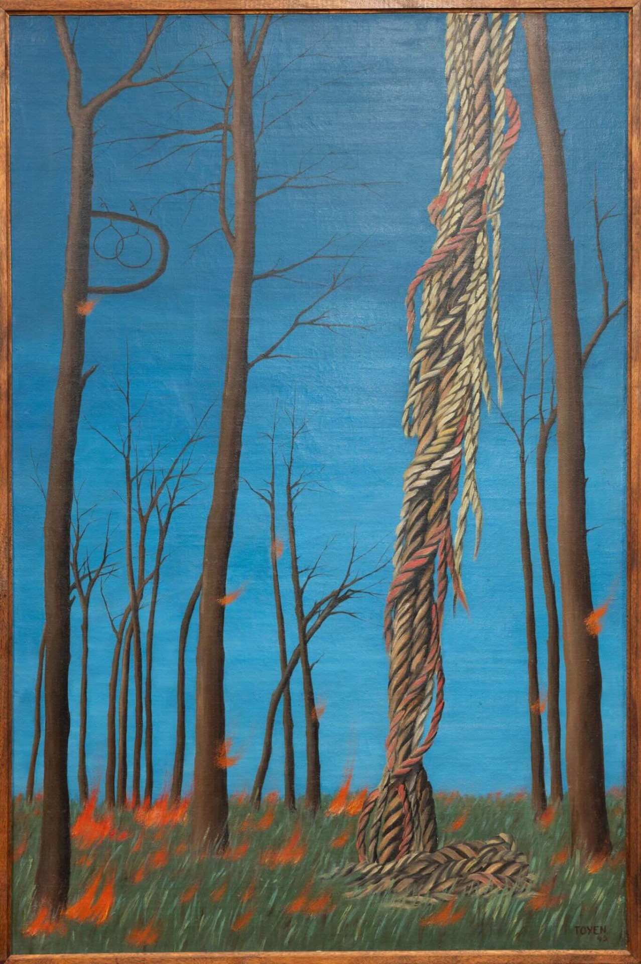 Toyen, Na hraně, 1945, zapůjčeno z Kunstmuseum Bochum, MUO