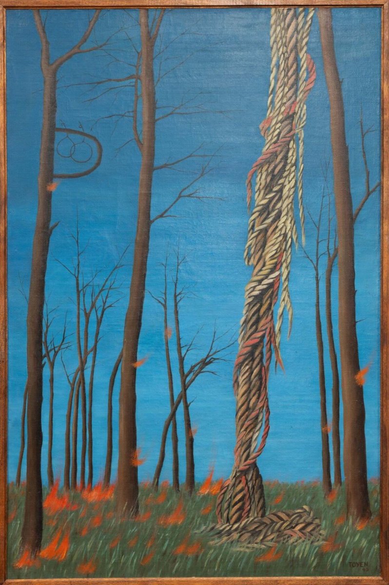 Toyen, Na hraně, 1945, zapůjčeno z Kunstmuseum Bochum, MUO
