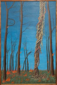 Toyen, Na hraně, 1945, zapůjčeno z Kunstmuseum Bochum, MUO