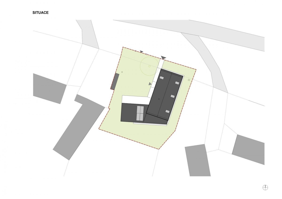 Dům Prokop, ateliér ASGK Design, situace