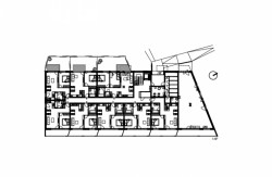 Viladom Tajovského, BMX studio, půdorys 1NP