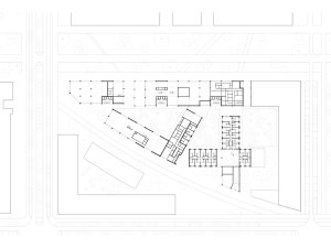 Vysokoškolské koleje Résidence Palaiseau ve Francii, studio 51N4E a Bourbouze & Graindorge