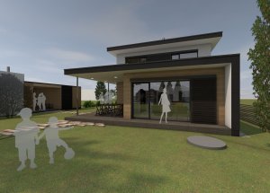 Pasivní rodinný dům, Irena Truhlářová, ARCHCON - vizualizace