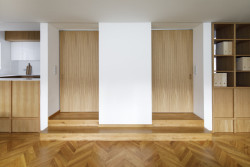 V interiéru byla zachována parketová podlaha.