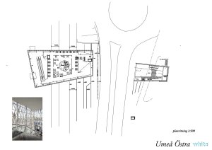Půdorys (Vlaková stanice Umeå Östra, White Arkitekter)
