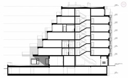 Řez BB, Bytový dům Nuselská,