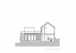 Rodinný dům v Zámecká ulici, řezopohled, Mimosa architekti