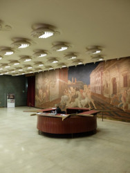 Alziro Bergonzo, Information Desk and Lighting, Manzoni Theater, Milan, 1946-1950