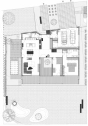 RD Cierna Voda, Atelier Molnár - Peráček s.r.o. - půdorys 1.N.P.