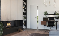 Dveře se skrytými zárubněmi jsou elegantním řešením pro minimalistické interiéry.