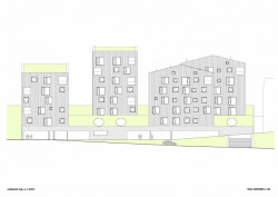 Aparthotel Sv. Vavřinec v Peci pod Sněžkou, ov-a/Jiří Opočenský, Štěpán Valouch, pohled jihovýchodní