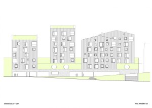 Aparthotel Sv. Vavřinec v Peci pod Sněžkou, ov-a/Jiří Opočenský, Štěpán Valouch, pohled jihovýchodní