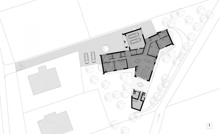 PROJEKTSTUDIO EUCZ, Rodinný dům Frýdlant nad Ostravicí, půdorys – foto