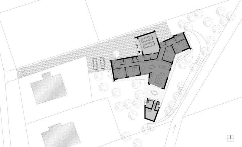PROJEKTSTUDIO EUCZ, Rodinný dům Frýdlant nad Ostravicí, půdorys – foto
