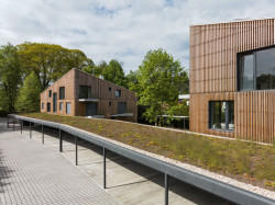 Viladomy v Kamenici, NEW HOW architekti: oba domy mají stejný čtvercový půdorys