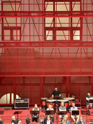 Multifunkční sál v Císařských lázních podle návrhu ateliéru Petr Hájek Architekti