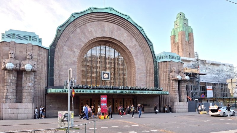 Hlavní nádraží v Helsinkách od Eliela Saarinena