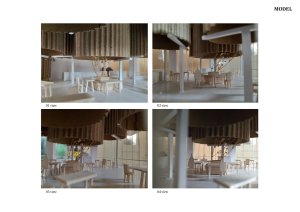 Model (Restaurace Pizza 4P’s v Hanoji od česko – vietnamského studia ODDO)