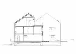 Bytové domy v Rožnově pod Radhoštěm, Studio acht / Václav Hlaváček, řez