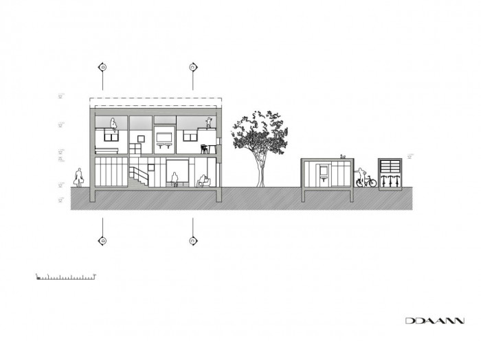 Dům před dvůr, řez, DDAANN