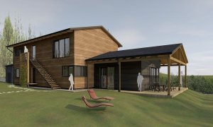 Dům s ozvěnami Karibiku, Irena Truhlářová, Ing. Martin Jirsa, ARCHCON atelier - vizualizace