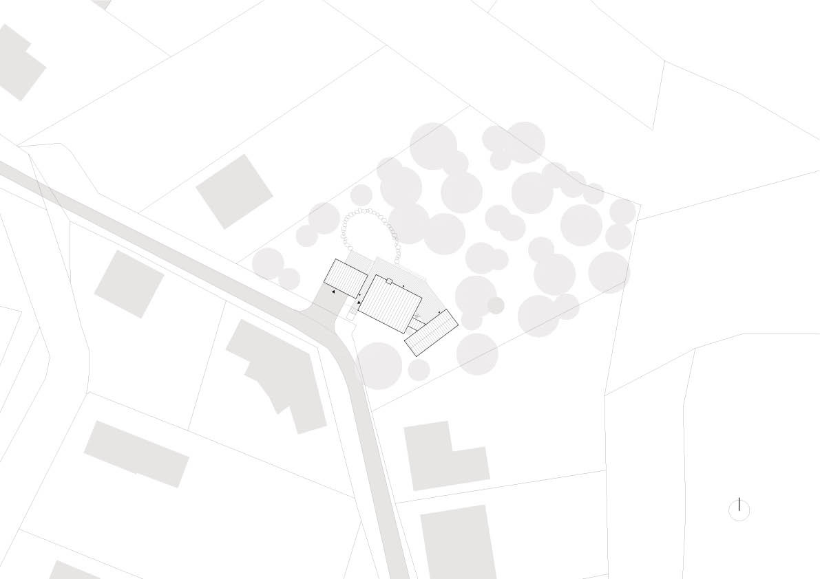 Situace (Dům inspirovaný australskou architekturou; Anna Koukolová architekti)