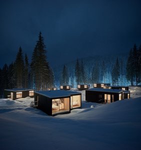 Sheltre pre hotel Bjornson, Ark-shelter / Michiel De Backer, Viktor Mikovčák, Martin Mikovčák