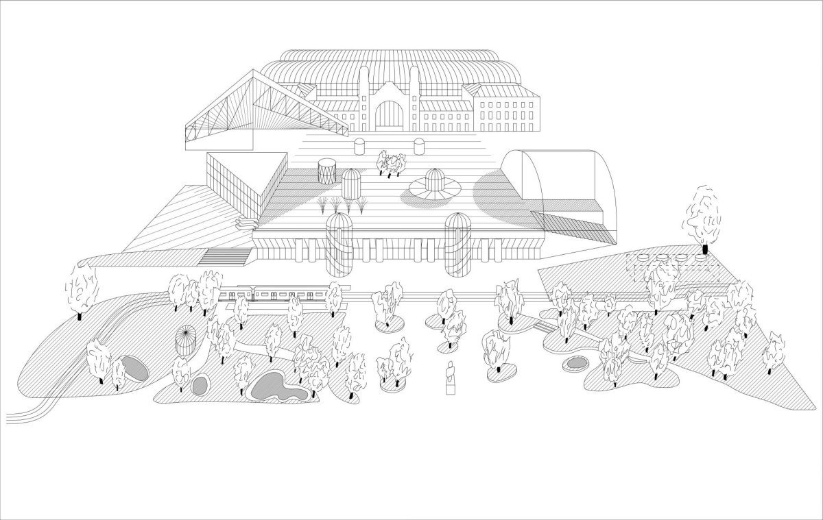 3. místo - re:architekti+baukuh+YellowOffice: Schéma