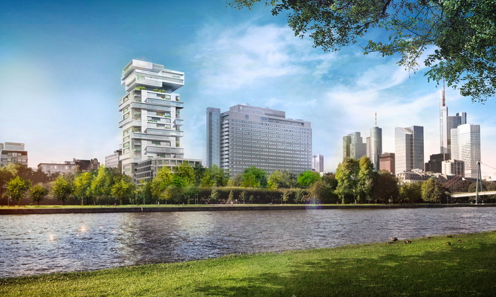 Rezidenční bydlení budoucnosti - Riverpark Tower, Frankfurt nad Mohanem