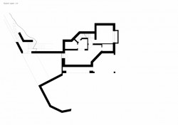 Přestavba rodinného domu Hrusice, ateliér SAD, půdorys návrh 1. PP