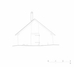 Transformace stodoly v údolí Myrkdalen na turistické ubytování, severní pohled, OPAFORM