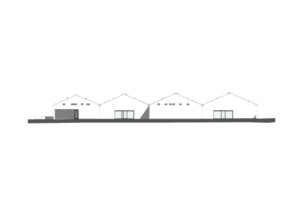 Severní pohled (Dětská léčebna se speleoterapií v Ostrově u Macochy; Adam Rujbr Architects)