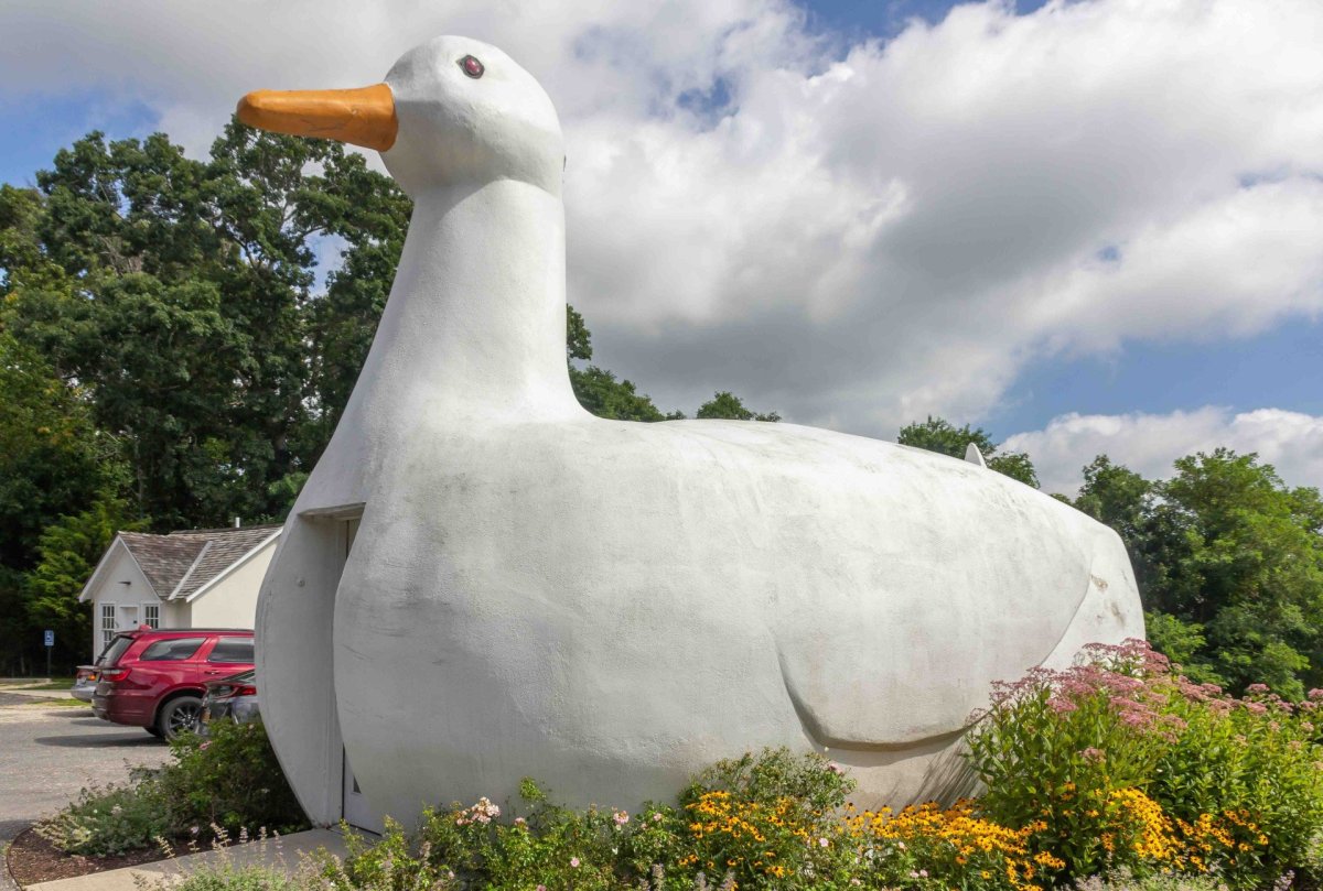 Big Duck v New Yorku, slavná stavba ve tvaru drůbeže