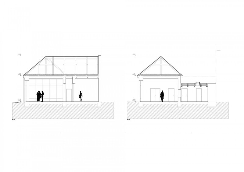Likérka, Kuklica Smerek architekti / Juraj Hubinský, Peter Kuklica, Martin Smerek, řez