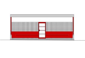 Rekonstrukce funkcionalistické zastávky od architekta Oskara Pořísky, čelní pohled, Atelier RAW