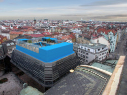 Martin Prokš, Marek Přikryl: modulární mateřská škola na střeše Provozní budovy Národního divadla; zvláštní ocenění, 3. ročník, 2009 - foto