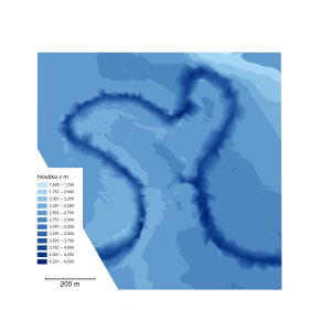 Výstup  letošního měření sonarem realizované odborníky z Katedry geomatiky Fakulty stavební ČVUT.