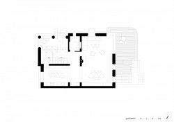 Vila Trojúhelník, Studio AEIOU, půdorys 1 NP