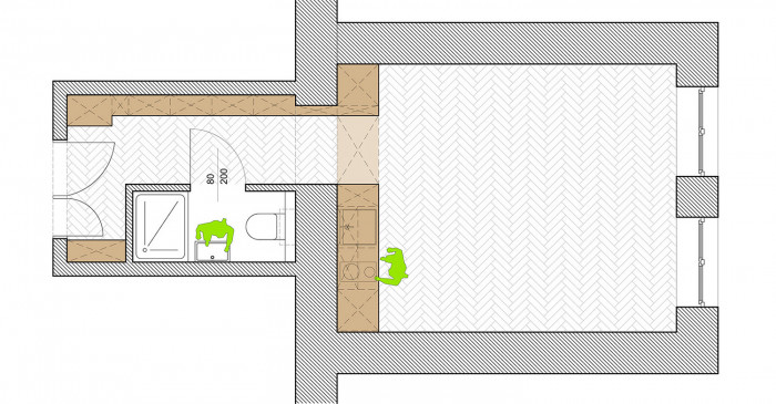 Smart byty, Peter Fritsch, půdorys bytu 1