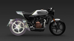 3D model motocyklu Husqvarna - design Kiska.
