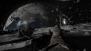 Dílo Na Měsíc představuje spolupráci Laurie Anderson s tchajwanským umělcem Hsin-Chienem Huangem