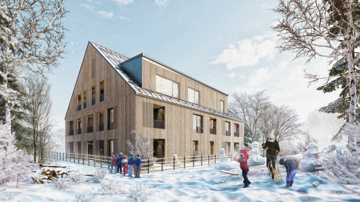 Penzion Kvilda, vizualizace, MS plan / Tomáš Filgas, Pavel Hřebecký, Simona Pacáková, Michal Šourek