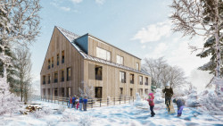 Penzion Kvilda, vizualizace, MS plan / Tomáš Filgas, Pavel Hřebecký, Simona Pacáková, Michal Šourek