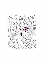 MDH Arkitekter SA, Masu planning, dřevěné věže Moholt 50|50, situace, výkres