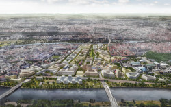 Bubny-Zátory, vizualizace pohled jih.