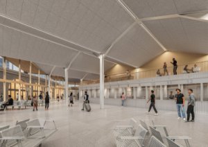 Vítězem architektonické soutěže na novou dočasnou odbavovací halu autobusového nádraží Florenc se stalo studio UPSTRUCTURE.