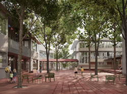 Vizualizace - Školní kampus, Mnichovo Hradiště - soutěž 2023 - 1.místo